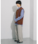 ブランケットステッチVネックベスト