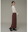 チェックIラインスカート
