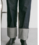 ターンアップストレートデニム