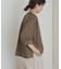 楊柳ドット5分袖ブラウス