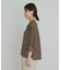 楊柳ドット5分袖ブラウス
