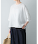 リネンクルーネックハーフスリーブ