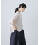 リネンクルーネックハーフスリーブ