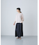 リネンクルーネックハーフスリーブ