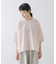リネンクルーネックハーフスリーブ