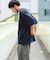 『UR TECH』ワイドヘンリーネックTシャツ