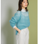 メッシュネックニット
