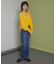 メッシュネックニット