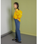 メッシュネックニット