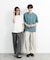 『ユニセックス』シシュウポンチショートスリーブTシャツ