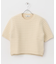 le　TEXTURED KNIT SHORT-SLEEVE