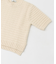 le　TEXTURED KNIT SHORT-SLEEVE