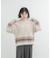 グラデーションニットプルオーバー