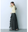 シアープリーツレイヤードスカート