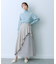 シアープリーツレイヤードスカート