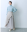 シアープリーツレイヤードスカート