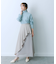 シアープリーツレイヤードスカート