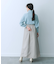 シアープリーツレイヤードスカート