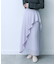 シアープリーツレイヤードスカート