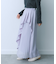 シアープリーツレイヤードスカート
