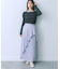 シアープリーツレイヤードスカート
