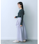 シアープリーツレイヤードスカート