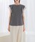 シアードッキングフリルスリーブTシャツ