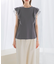 シアードッキングフリルスリーブTシャツ