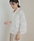 mizuiro ind　lacestandcollar wideshirts