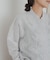 mizuiro ind　lacestandcollar wideshirts