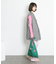 メランジリブクルーネックニット