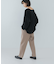 ウォッシャブルウールテーパードパンツ