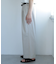 『セットアップ対応』『イージーケア』チェックリネンライクボリュームワイドパンツ
