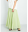 エアリーコットンボイルフレアスカート