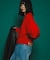 Vネックフォルムニット