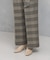 チェックベルトパンツ