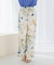 フラワープリントイージーパンツ