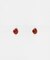 SMELLY so’　carnelian oval earring