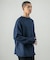 new basic DENIM LIKE ROLL NECK KNIT