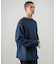 new basic DENIM LIKE ROLL NECK KNIT