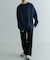 new basic DENIM LIKE ROLL NECK KNIT