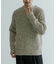 MIX SLUB PLAIN STITCH CREW-NECK