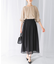 シアーメッシュフレアスカート