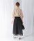 シアーメッシュフレアスカート