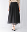 シアーメッシュフレアスカート