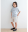 『WEB／一部店舗限定サイズ』ボーダーワッフルショーツ(KIDS)