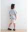 『WEB／一部店舗限定サイズ』ボーダーワッフルショーツ(KIDS)