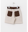 『WEB／一部店舗限定サイズ』ボーダーワッフルショーツ(KIDS)