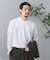 『抗菌／防臭』LIFE STYLE TAILOR　シルケットポンチストレッチ長袖Tシャツ
