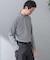 『抗菌／防臭』LIFE STYLE TAILOR　シルケットポンチストレッチ長袖Tシャツ